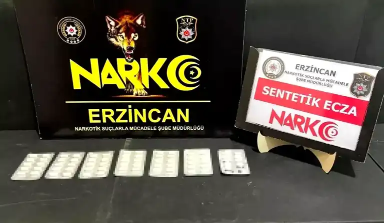 Erzincan'da 64 Sentetik Hap Operasyonu