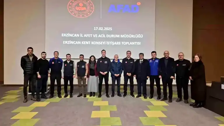 Erzincan'da AFAD-Kent Konseyi Acil Durum Toplantısı