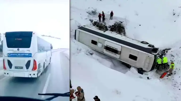Erzincan'da Otobüs Kazası: 1 Ölü, 20 Yaralı