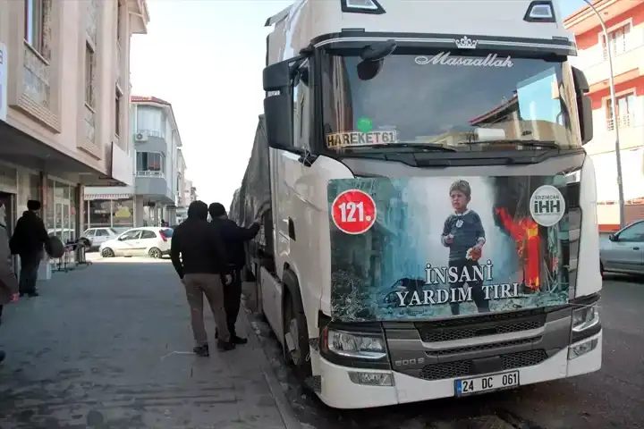 Erzincan'dan Suriye'ye İnsani Yardım