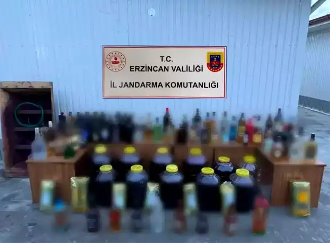 Erzincan'da Yılbaşı Öncesi Kaçak İçki Operasyonu